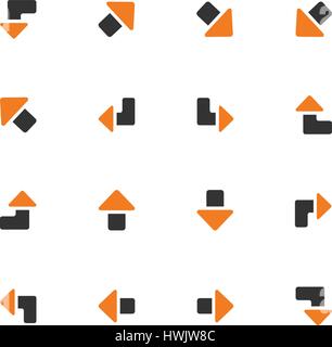 Arrows icon set for web sites and user interface Stock Vector