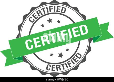 certified quality guarantee rubber stamp Stock Vector