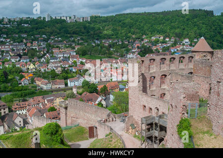 castle, wertheim, main valley, odenwald, spessart, Main-Tauber region, Tauber valley, Hohenlohe region, Baden-Wuerttemberg, Heilbronn-Franconia, Germany Stock Photo