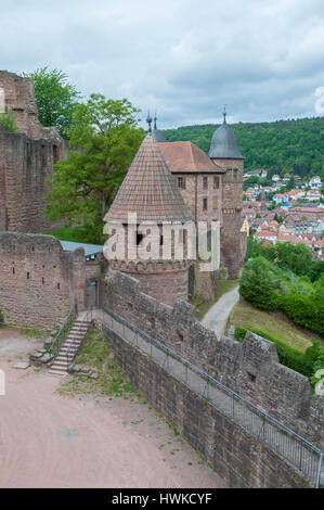 castle, wertheim, main valley, odenwald, spessart, Main-Tauber region, Tauber valley, Hohenlohe region, Baden-Wuerttemberg, Heilbronn-Franconia, Germany Stock Photo