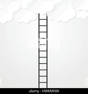 Ladder Skill Vector Career Development Vector Illustration with Ladder to Success and ...