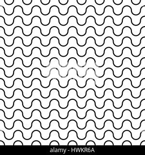 Abstract seamless pattern from waves. Vector endless background. Wavy backdrop Stock Vector