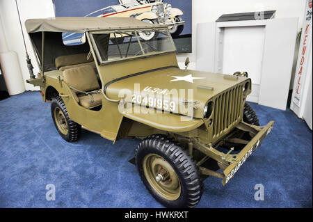 This 1941 Willys Jeep is on display at the Linq Hotel & Casino in Las Vegas, Nevada. Stock Photo