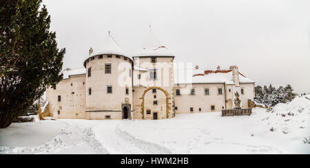 Varazdin Old Town and Castle Stock Photo