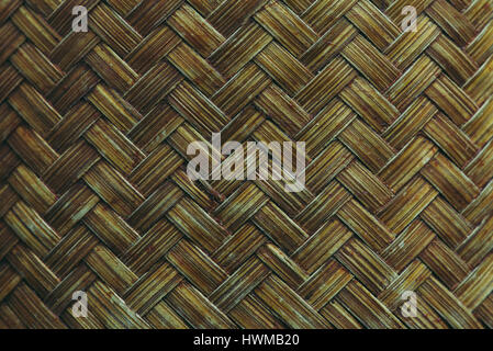 Close up woven bamboo pattern Stock Photo