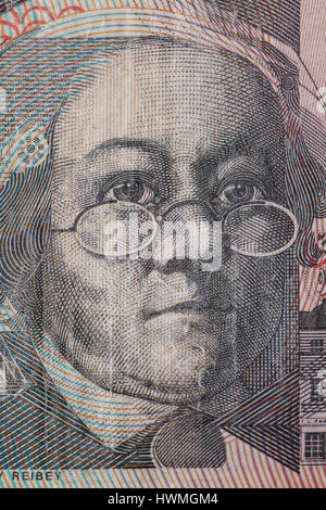 portrait of Mary Reibey on Australian dollar Stock Photo