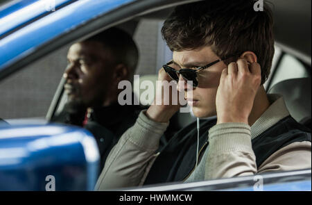 BABY DRIVER (2017) JAMIE FOXX ANSEL ELGORT EDGAR WRIGHT (DIR) SONY PICTURES RELEASING/MOVIESTORE COLLECTION LTD Stock Photo