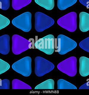 Seamless vector pattern made up of geometric shapes clay. Stock Vector