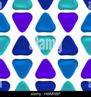 Seamless vector pattern made up of geometric shapes clay. Stock Vector