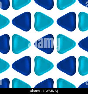 Seamless vector pattern made up of geometric shapes clay. Stock Vector