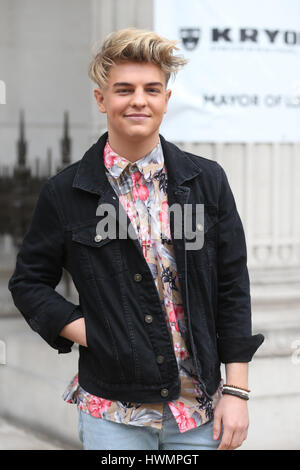 Celebs attend the Pam Hogg show for LFW  Featuring: Freddy Parker Where: London, United Kingdom When: 19 Feb 2017 Stock Photo