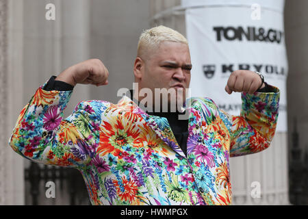 Celebs attend the Pam Hogg show for LFW  Featuring: Heavy D Where: London, United Kingdom When: 19 Feb 2017 Stock Photo