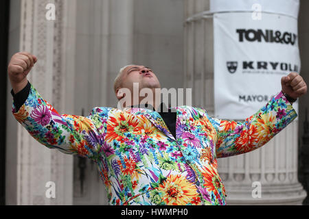 Celebs attend the Pam Hogg show for LFW  Featuring: Heavy D Where: London, United Kingdom When: 19 Feb 2017 Stock Photo