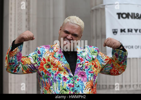 Celebs attend the Pam Hogg show for LFW  Featuring: Heavy D Where: London, United Kingdom When: 19 Feb 2017 Stock Photo