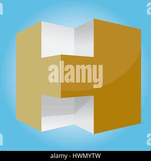 3d logo Icon Stock Vector
