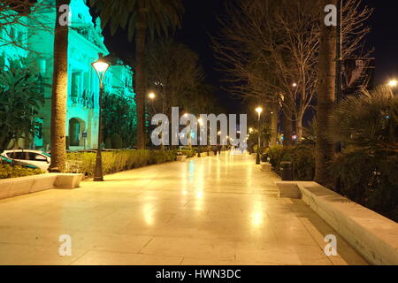 Paseo del parque. Málaga, Andalusia, Spain Stock Photo