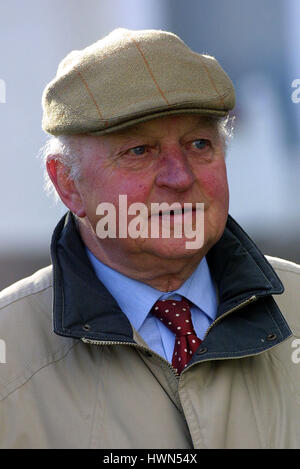 PETER EASTERBY FORMER RACEHORSE TRAINER DONCASTER RACES DONCASTER 01 March 2002 Stock Photo