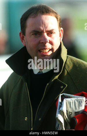 JOHN WAINWRIGHT RACE HORSE TRAINER DONCASTER DONCASTER RACECOURSE 15 December 2001 Stock Photo