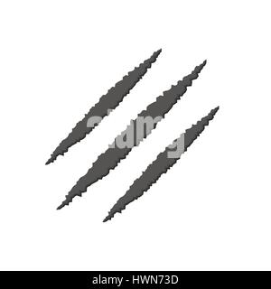 Animal monster claw scratches Stock Vector