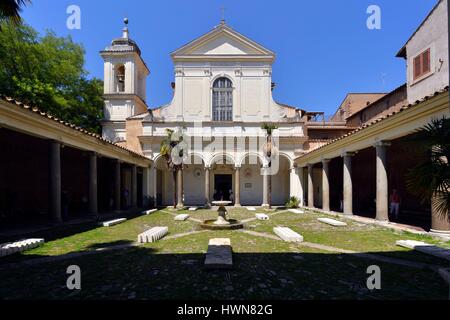 Italy, Lazio, Rome, historical centre listed as World Heritage by UNESCO, Basilica di San Clemente Stock Photo