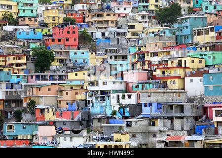 Haiti, Port au Prince, slum Jalousie Stock Photo - Alamy