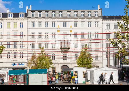 Denmark, Zealand, Copenhagen, Frederiksborggade, Torvehallerne market inaugurated in 2011 Stock Photo