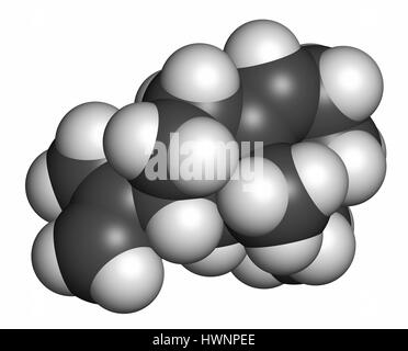 Valencene citrus fruit aroma molecule. Stylized skeletal formula ...