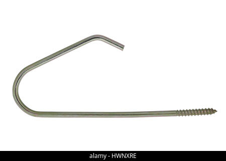 Brick screw tie on white background Stock Photo