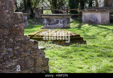 Old St Leonards Church, in the village of Sutton Veny, Wiltshire, England, UK Stock Photo