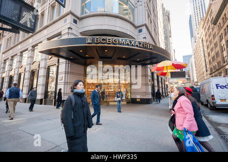 A BCBG Max Azria store on Fifth Avenue in New York on Wednesday