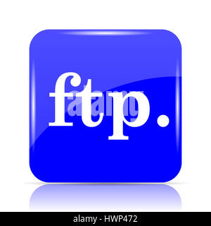 ftp. icon. ftp. website button on white background Stock Photo - Alamy