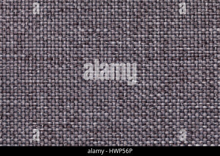 Dark gray background with braided checkered pattern, closeup. Texture of the weaving fabric, macro. Stock Photo