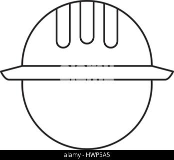 man with construction helmet over white background. vector illustration Stock Vector
