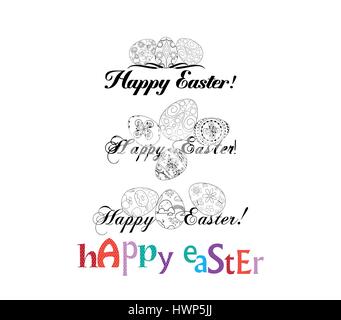 Easter Labels and Badges Stock Vector
