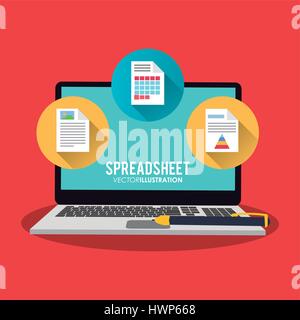 graph chart finance related icons image  Stock Vector