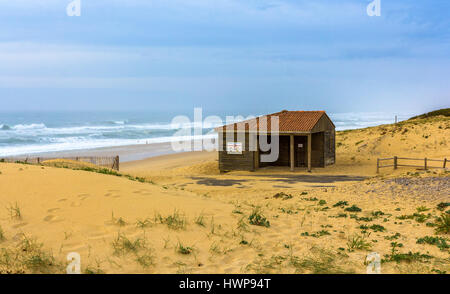 Dunes and beach in Seignosse - France Stock Photo