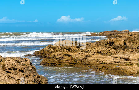 Atlantic shore at Essaouira, Morocco Stock Photo