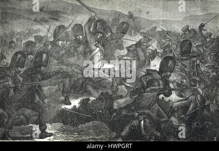 Charge of the Guards, The Battle of Inkerman, Crimean War, 5 November, 1854 Stock Photo