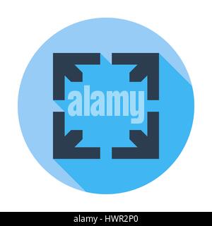 Deploying video. Single flat color icon. Vector illustration. Stock Vector