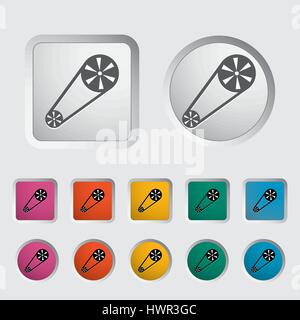 Timing belt icon. Vector illustration. Stock Vector