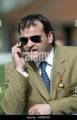 BRIAN MEEHAN RACE HORSE TRAINER NEWMARKET ENGLAND 15 April 2003 Stock Photo