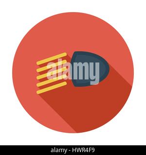 Headlight. Single flat color icon. Vector illustration. Stock Vector
