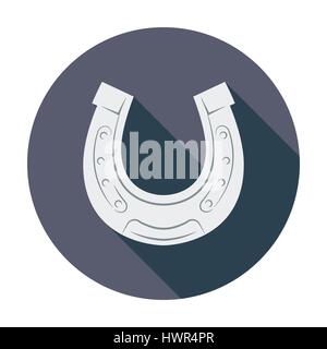 Horseshoes. Flat vector icon for mobile and web applications. Vector illustration. Stock Vector