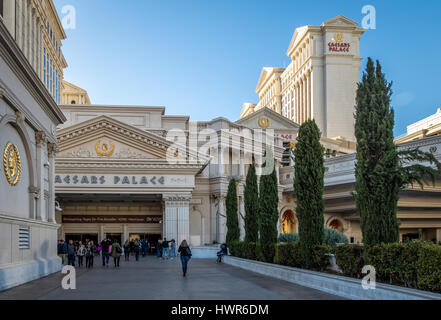 Caesars Palace Hotel and Casino entrance - Las Vegas, Nevada, USA Stock Photo