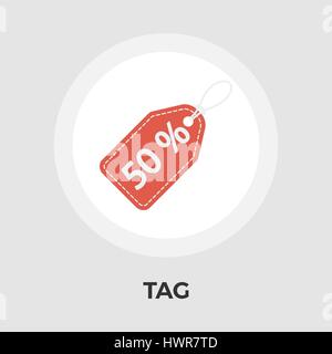 Label icon vector. Flat icon isolated on the white background. Editable EPS file. Vector illustration. Stock Vector