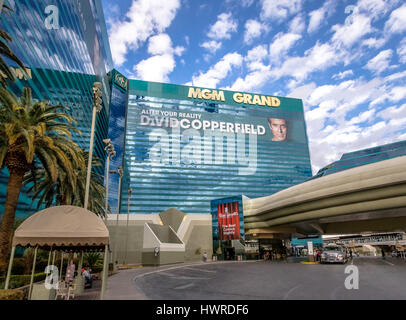 LAS VEGAS, USA - December 22, 2016: MGM Grand Hotel and Casino Stock Photo