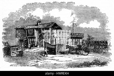 Swiss Cottage Tavern London C 1840 Finchley Road Stock Photo