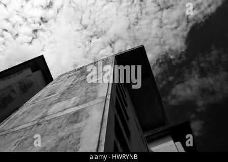 Structures From Below in Black and White Stock Photo