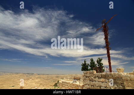 The Brazen Serpent / Mount Nebo, Jordan Stock Photo