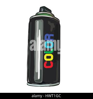 Aerosol paint in a cylinder Stock Vector